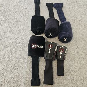 Lot of 6 Golf Headcovers RAM Fearless RAM Junior & Generic Hybrid (reseller lot)